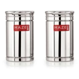 HAZEL Silver Stainless Steel Containers - Set of 2 (0.8L)-picture-36