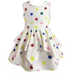 A.T.U.N. Cream Printed Dress-picture-13