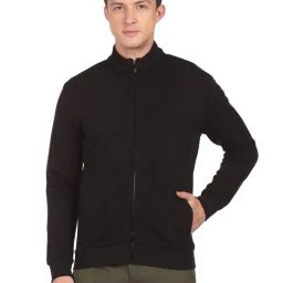 Arrow Sport Black Cotton Regular Fit Sweatshirt-picture-36