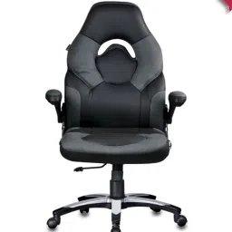 Adiko Systems Grey & Black Stylish Gaming Chair-89