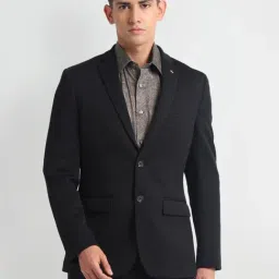 Arrow Black Slim Fit Blazer-picture-36
