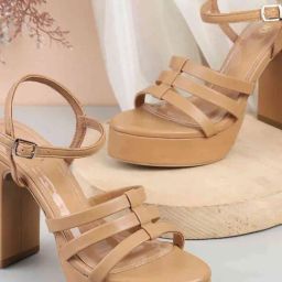 Metro Women's Beige Ankle Strap Sandals-image-36