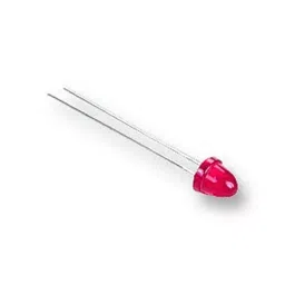 BROADCOM LED, 5MM, RED, 55MCD, 626NM, HLMP-3390 (Pack of 5 Pcs)-12