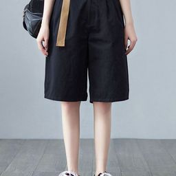 StyleCast x Revolte Women Mid-Rise Relaxed Fit Shorts-image-36