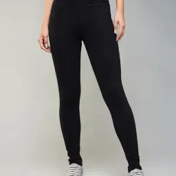DOLCE CRUDO Black Skinny Fit High Rise Jeans-picture-33