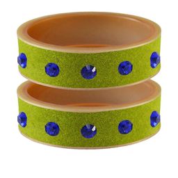 Vidhya Kangan Multi-Coloured Brass Bangles-image-91