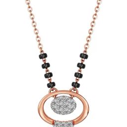Joyalukkas 18k Gold & Diamond Endless Circle Charm Mangalsutra-image-19