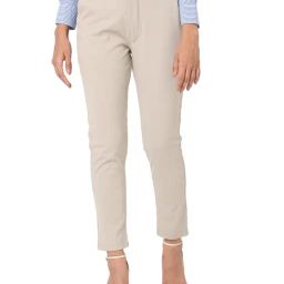 Smarty Pants Cream Straight Fit Trousers-image-23