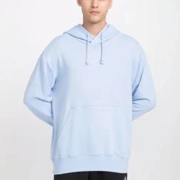 Adidas Blue Cotton Loose Fit Printed Hooded Jacket-image-45