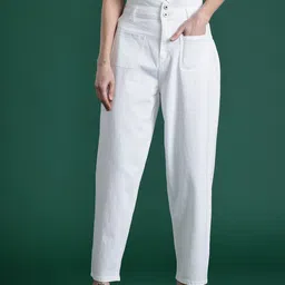 Dressberry Basics Women Slouchy Fit Jeans-image-17