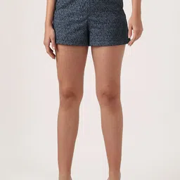 Jolene.club Women Floral Printed High-Rise Hot Pants Shorts-image-44
