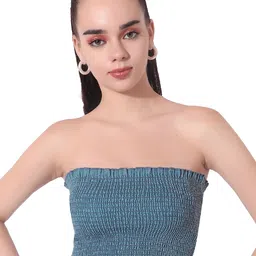 CEFALU Denim Tube Crop Top-picture-15