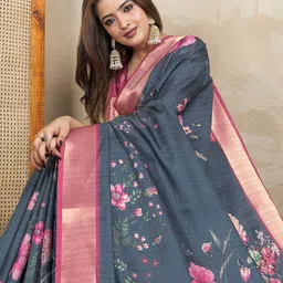 GULKEE FAB Floral Zari Banarasi Saree-picture-53