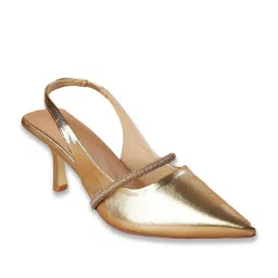 Code by Lifestyle Women Light Gold Pumps image 3