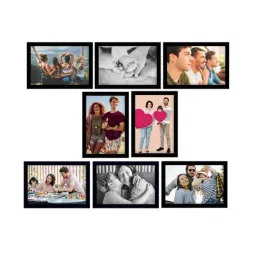 eCraftIndia Memory Wall Collage Photo Frame - Set of 8 Photo Frames for 8 Photos of 5'x7' image 3