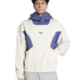 Puma X Kidsuper Studios White Cotton Relaxed Fit Abstract Hoodie-image-63