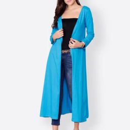 Cation Blue Full Sleeves Shrug-45