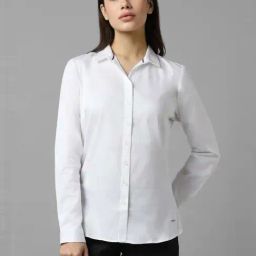 Allen Solly White Cotton Formal Shirt-image-66