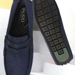 Fausto Men's Navy Blue Casual Loafers-image-21