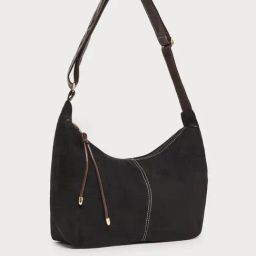 Styli Black Shoulder Handbag-26