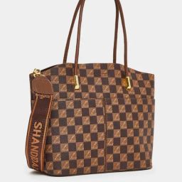 Styli Brown Printed Shoulder Handbag-picture-31
