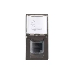 Legrand RJ11 Telephone Socket Myrius Charcoal Grey 1 Module, 6794 62-31