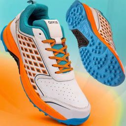 Aivin Men's Hit-Man 2.0 White & Orange Cricket Shoes-image-63