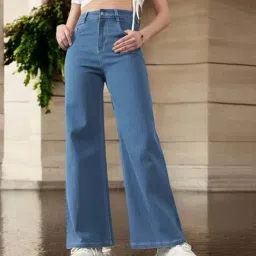 Dolce Crudo Blue Flared Fit Jeans-picture-34