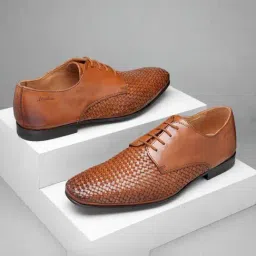 Florsheim Men's Tan Derby Shoes-picture-25