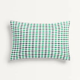 The Baby Atelier 100% Organic Checks Green Pillow Cover-image-59