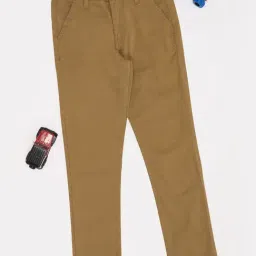 Pantaloons Junior Boys Khaki Trousers-picture-49