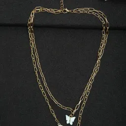 YouBella Stylish Layered Angel Multi Strand Necklace Jewellery-image-12