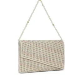 LAVIE Signature White Embellished Clutch image 2