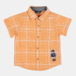 Infinity Boys Opaque Checked Casual Shirt-image-10