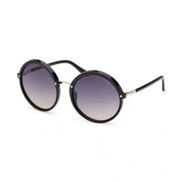 Guess GUS78875701BSG Grey UV Protected Round Sunglasses for Women-image-45