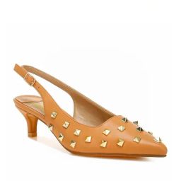 London Rag Women's Tan Back Strap Stilettos-image-63