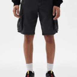 GAP Black Regular Fit Solid Shorts-image-58