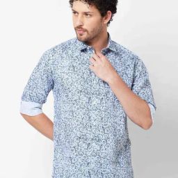 Giordano Multicolored Slim Fit Printed Shirt-image-91