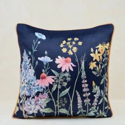 Westside Home Navy Botanical Design Cushion Cover-image-57
