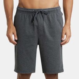Jockey AM12 Men's Super Combed Cotton Straight Fit Solid Shorts with Side Pockets-picture-17
