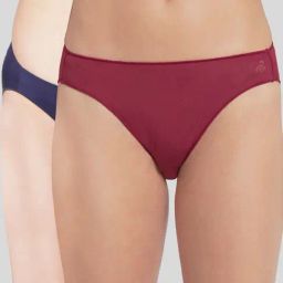 Jockey 1803 Women's Medium Coverage Micro Modal Elastane Mid Waist Bikini (Pack of 2)-picture-12