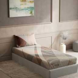 DDecor Brown Cotton 150 TC Single Size Bedsheet With Pillow Cover-image-85
