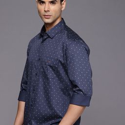 Louis Philippe Sport Pure Cotton Slim Fit Floral Printed Casual Shirt-picture-6