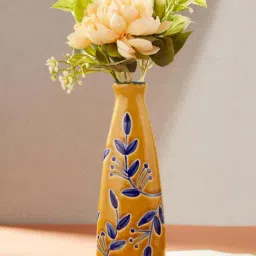 Fabindia Yellow Naintara Ceramic Bud Vase-picture-18