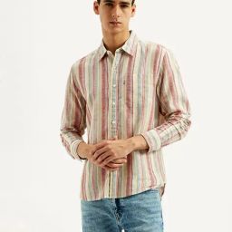 Levi's Men's Striped Slim Fit Shirt-picture-17