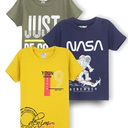 RASPY Boys 3 Printed Pure Cotton T-shirt-picture-49