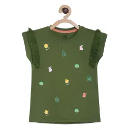 MINIKLUB Girls Olive Printed Top-picture-47