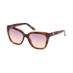 Guess GUS78785553ZSG Brown UV Protected Square Sunglasses for Women-26