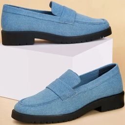 Forever Glam by Pantaloons Women's Blue Casual Loafers-image-102