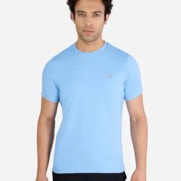 Skechers Blue Regular Fit Printed Sports T-Shirt-image-58
